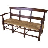 Antique French Fruitwood Bench