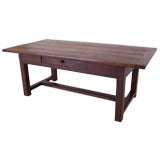 Antique French Pine & Oak Coffee Table