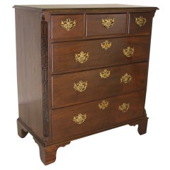 Antique Period Chippendale Fretwork Chest of Drawers