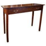 Antique 18TH C  English Oak Side Table