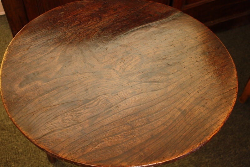18th Century and Earlier Period Welsh Elm Cricket Table
