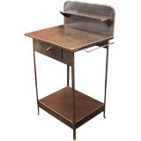 Vintage 1940's French Industrial Steel Washstand