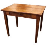 Antique French One-Drawer Cherry  Side Table