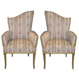 Pair of Decorator Draped Armchairs