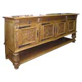 Vintage Four-Door French Oak Sideboard