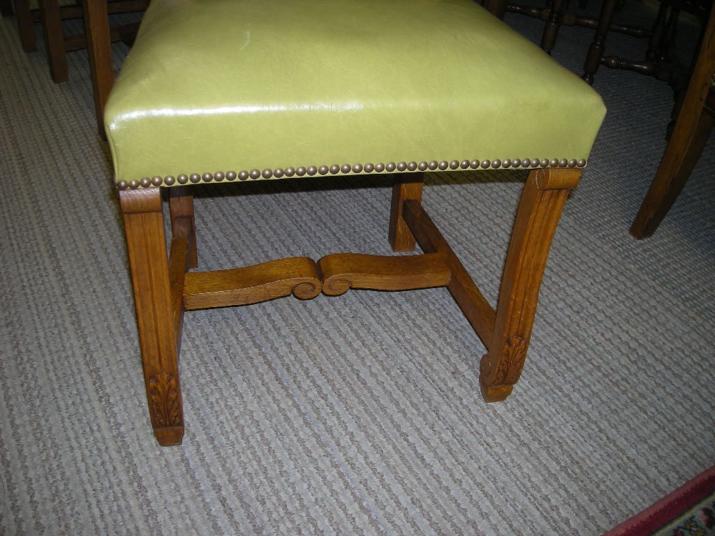 Set of  Eight (8) Oak Side Chairs