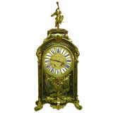 Antique 18th Century Tortoise Shell .Boulle  Cartel Clock signed Thuret