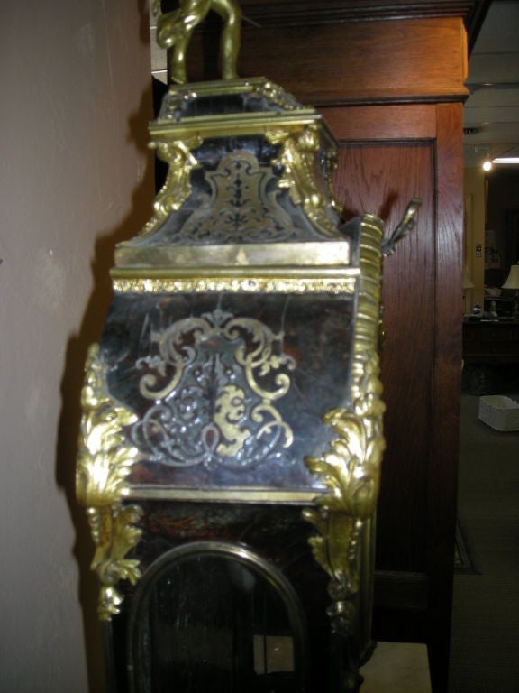 18th Century Tortoise Shell .Boulle  Cartel Clock signed Thuret 1