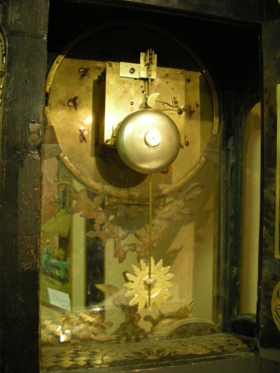 18th Century Tortoise Shell .Boulle  Cartel Clock signed Thuret 4