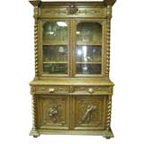Two-Part Country French Hunting Cabinet