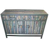 Multicolored Wood Cabinet