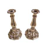 Pair of Continental Silverplated Candlesticks