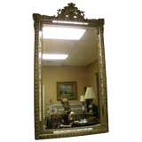 Antique French Etched Gilded Mirror