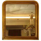 Large Louis Philippe Period Gilded Mantel Mirror