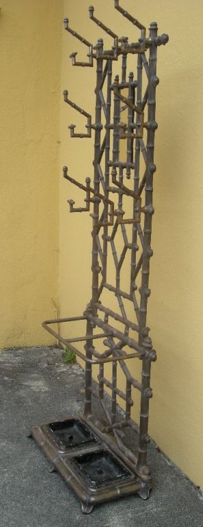 19th Century Napoleon III Cast Iron Hat Rack