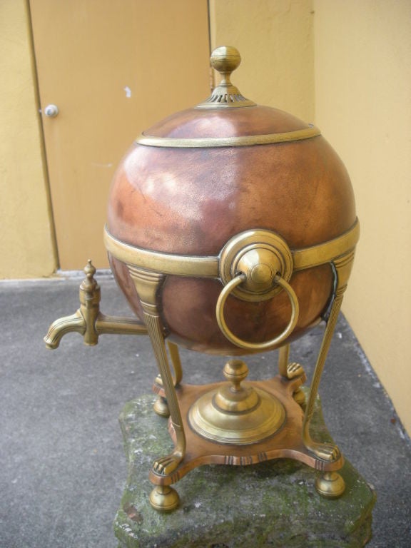 19th Century Antique Copper English Imperial Samovar