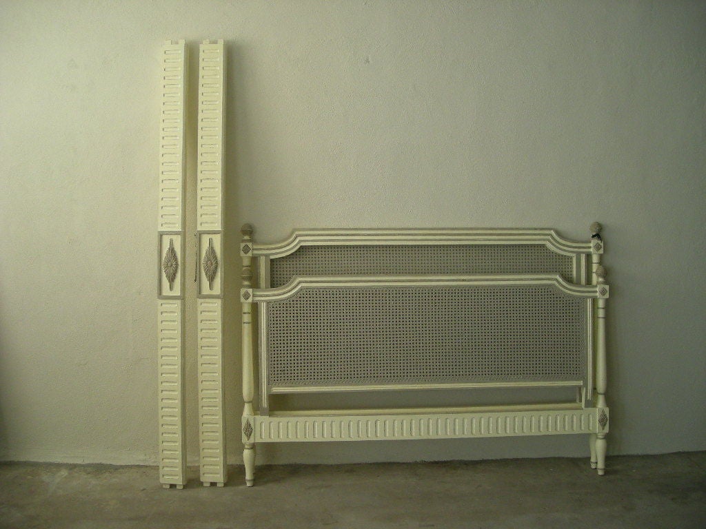 french cane bed queen