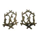 Pair of Cement Candle Holder Sconces