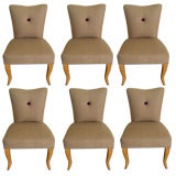 Set of Six (6) Upholstered Dining Side Chairs