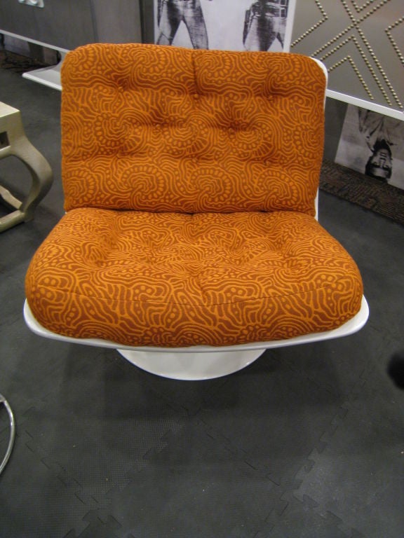 Steel Pair of Geoffrey Harcourt Swivel Lounge Chairs for Artifort