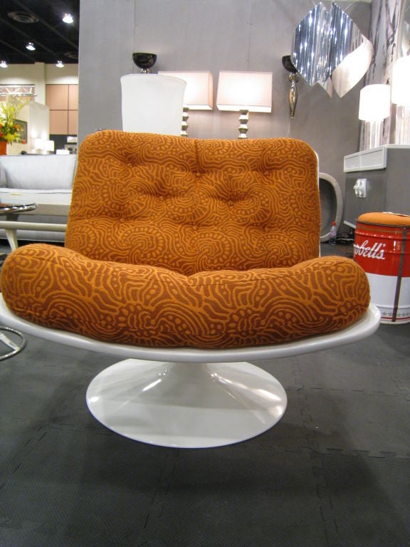 Dutch Pair of Geoffrey Harcourt Swivel Lounge Chairs for Artifort