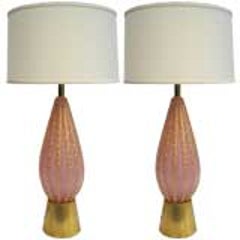 Pair of Large Fratelli Toso Table Lamps 8
