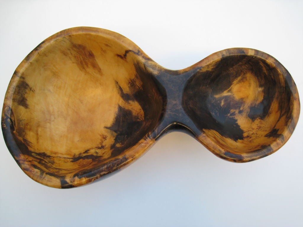 Frank Treuting Carved Wood  Burl Vessel In Excellent Condition In Los Angeles, CA