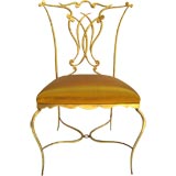 Arturo Pani Gilt Chippendale Style  Chair