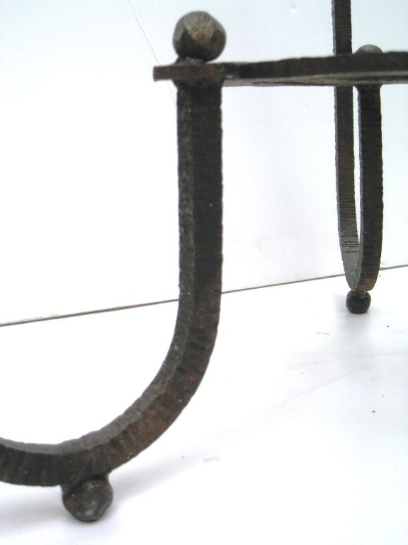 Pair of  Wrought Iron and Gilt Armillary Sphere Tables 2