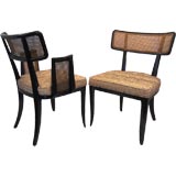 Set of 6 Edward Wormley for Dunbar Cane Back Dining Chairs