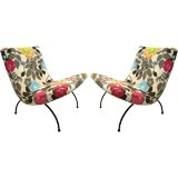 Pair of Milo Baughman Scoop Chairs