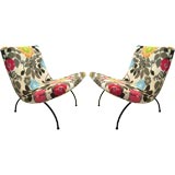 Pair of Milo Baughman Scoop Chairs