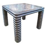 1970s Metallic Lacquer Game Table