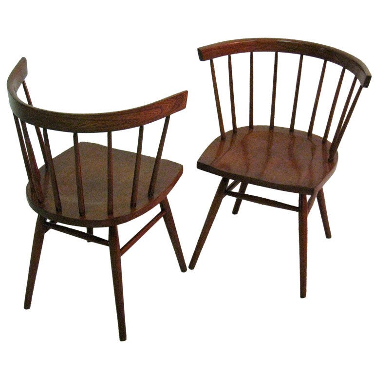 Pair of George Nakashima for Knoll Dining Chairs