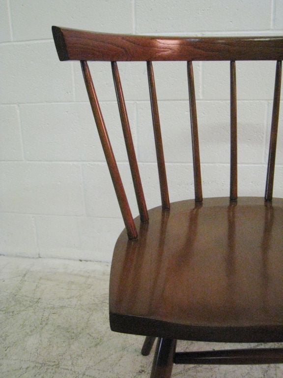 American Pair of George Nakashima for Knoll Dining Chairs