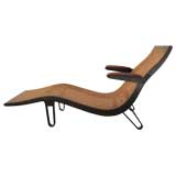 Rare Edward Wormley  Chaise with Hairpin Legs