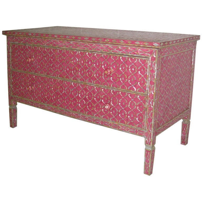 Mother of Pearl and Resin Cabinet
