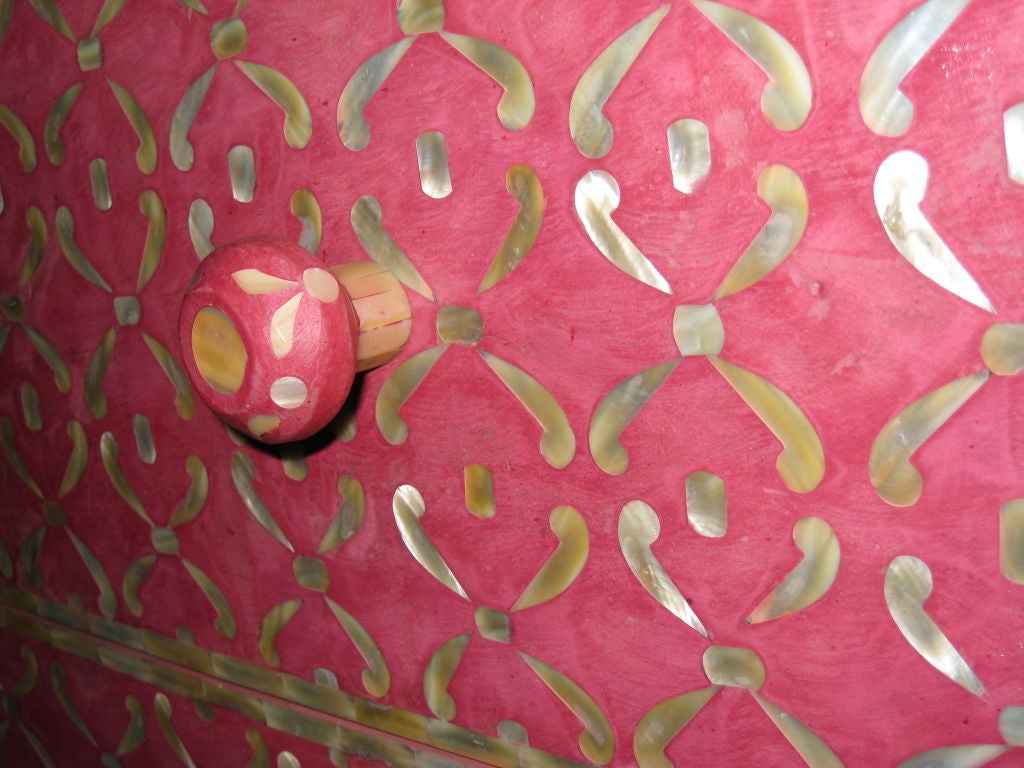 Indian Mother of Pearl and Resin Cabinet