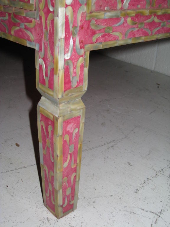 Mother-of-Pearl Mother of Pearl and Resin Cabinet
