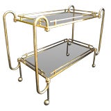 Large Brass 70
s 2 Tier Bar Cart Large Brass 70
s 2 Tier Bar Cart