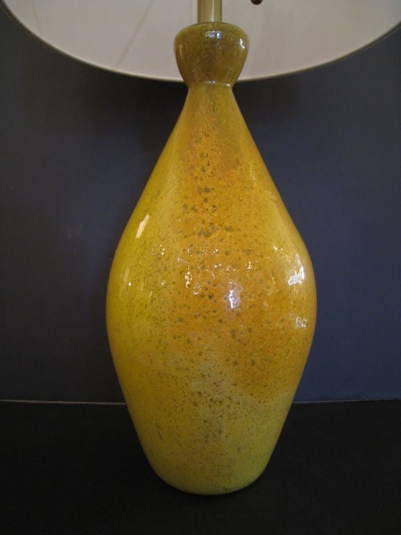 Barovier & Toso Hand Blown Table Lamp In Excellent Condition In Los Angeles, CA