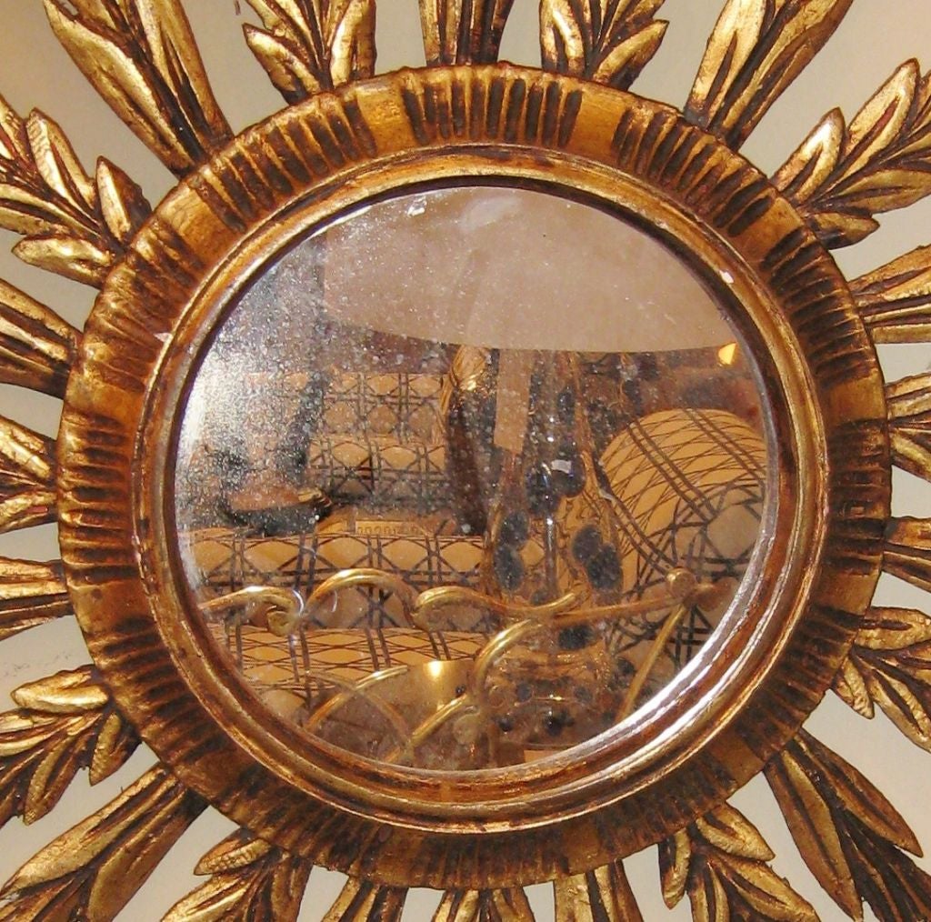 Spanish Gilt Over Wood Mirror