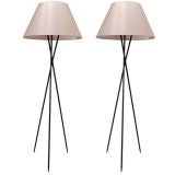 Pair of 7 Foot Tripod Lamps