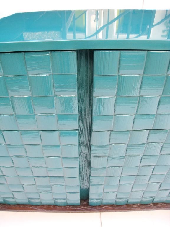 Paul Laszlo Basket Weave Cabinet 1