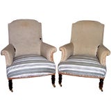 Pair of Napoleon III Armchairs