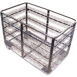 Polished Steel Industrial Trolley