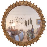 Mirror w/ Carved Wooden Frame