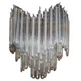 CRYSTAL AND GLASS "WATERFALL " CHANDELIER