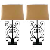 Vintage PAIR OF ART DECO INSPIRED LAMPS
