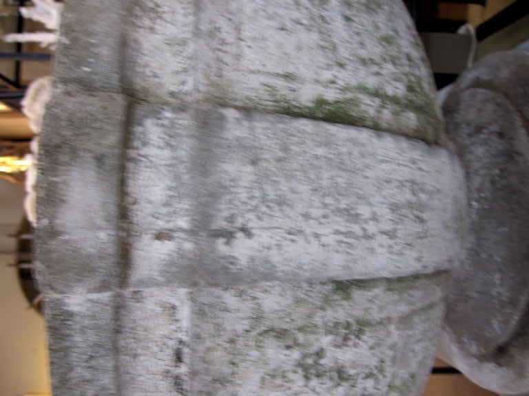 PAIR OF LARGE CONCRETE PLANTERS / URNS 1